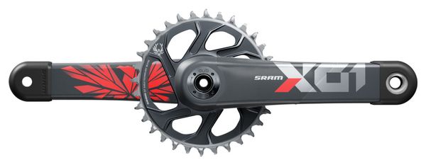 Pédalier Sram X01 Eagle 12 V SuperBoost  Plateau Direct Mount 32 dents Lunar Oxy Rouge (sans boitier)