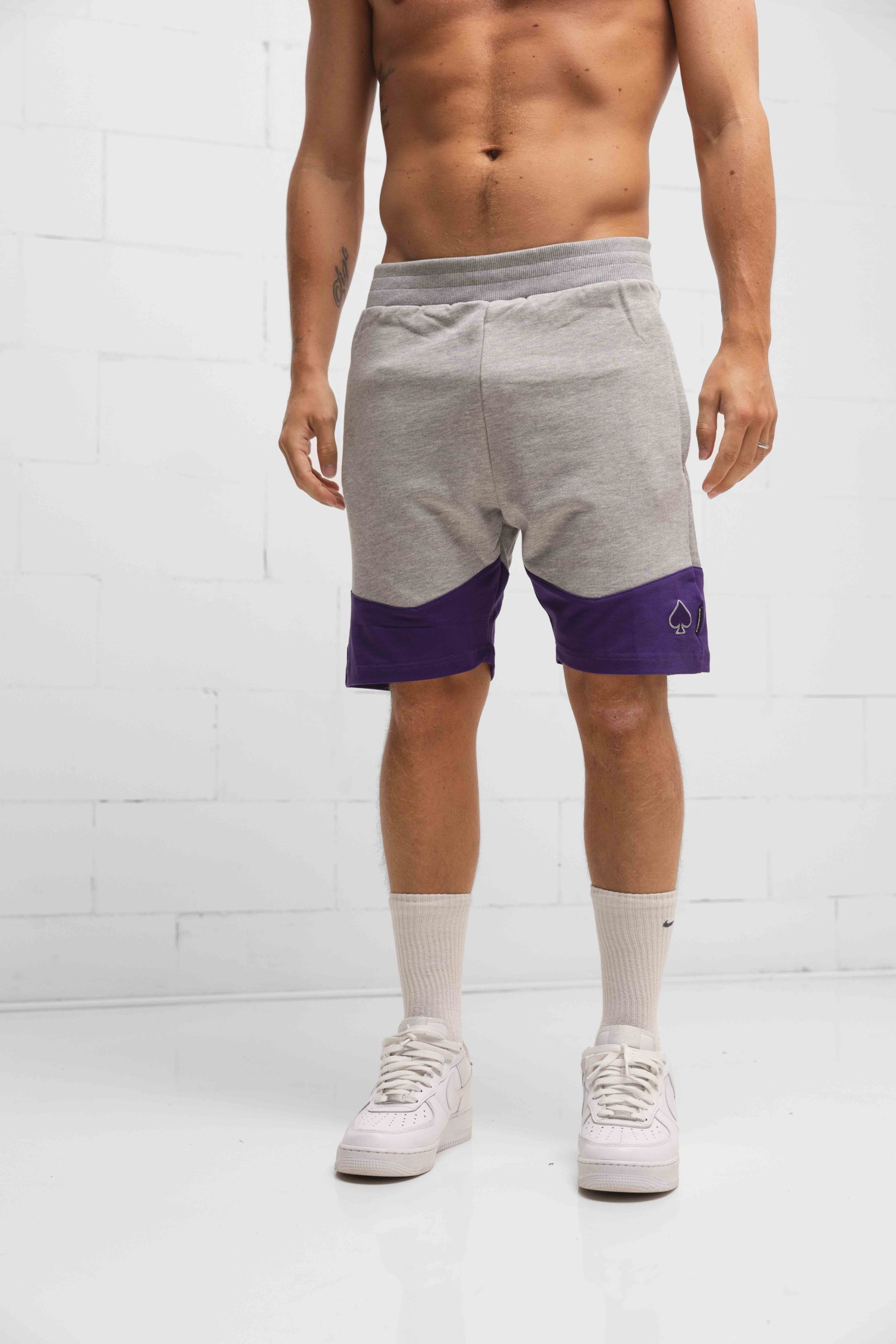 Confirm Korte Broek Vancouver Heren Grijs/Paars