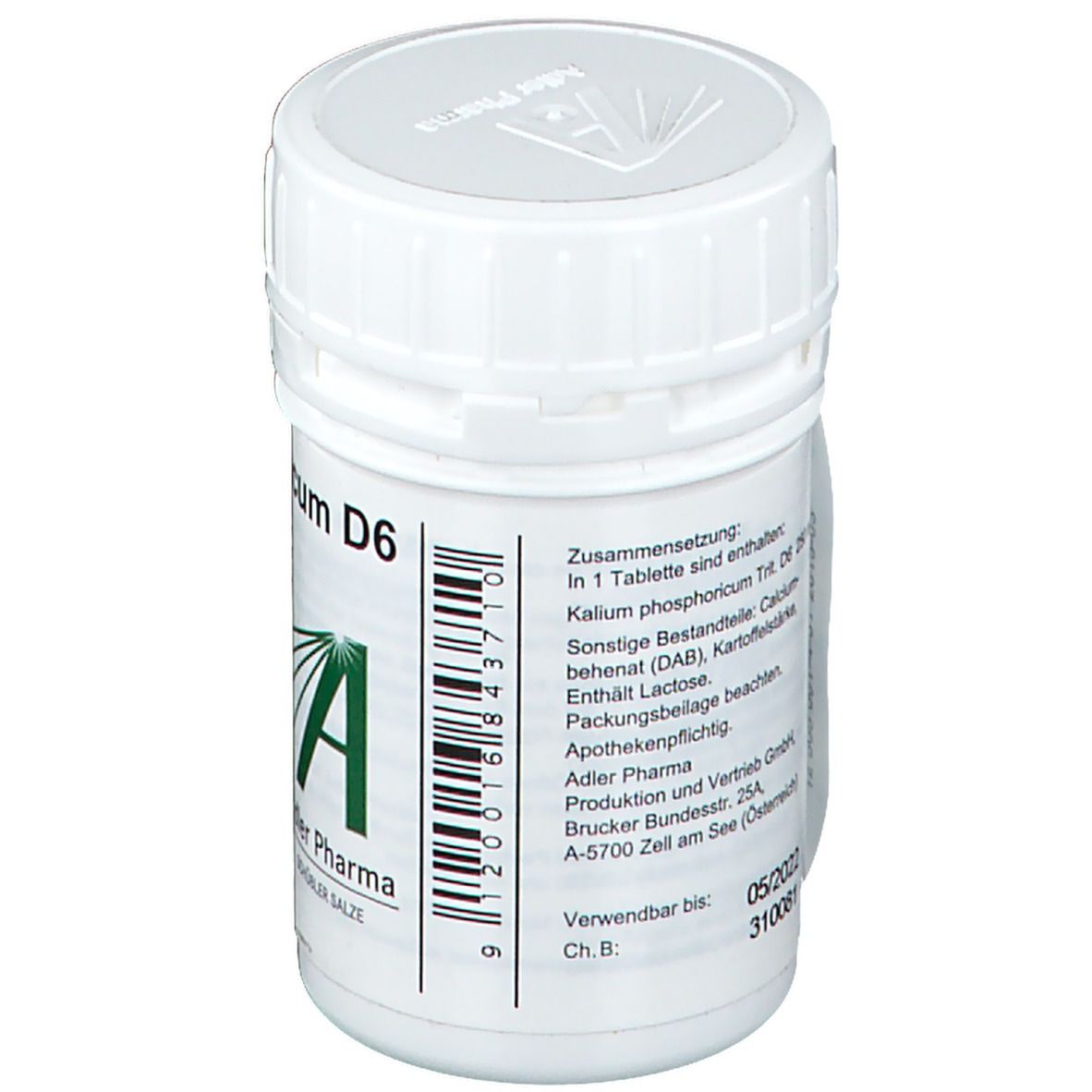Adler Pharma Kalium phosphoricum D6 Biochemie nach Dr. Schüßler Nr. 5