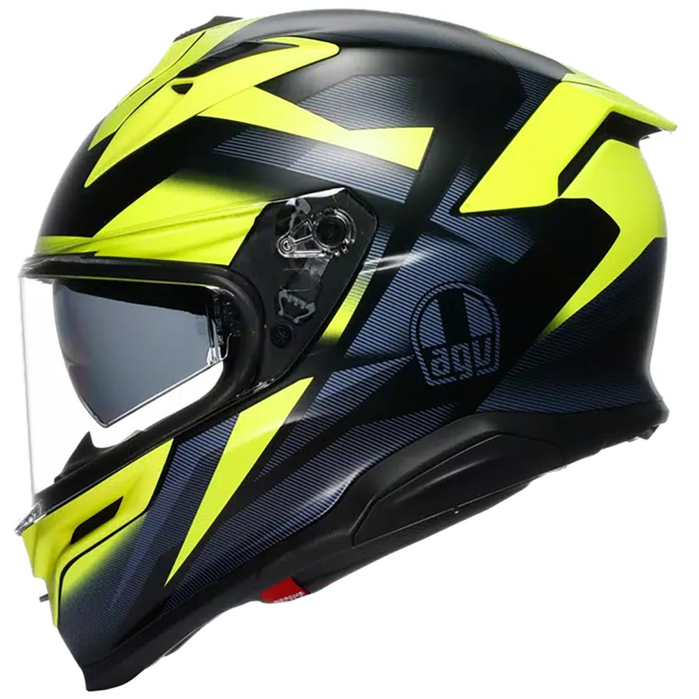 AGV - Casque K7 Glimpse Noir / Jaune fluo