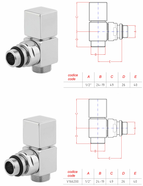 Sapho Cube aansluitset chroom