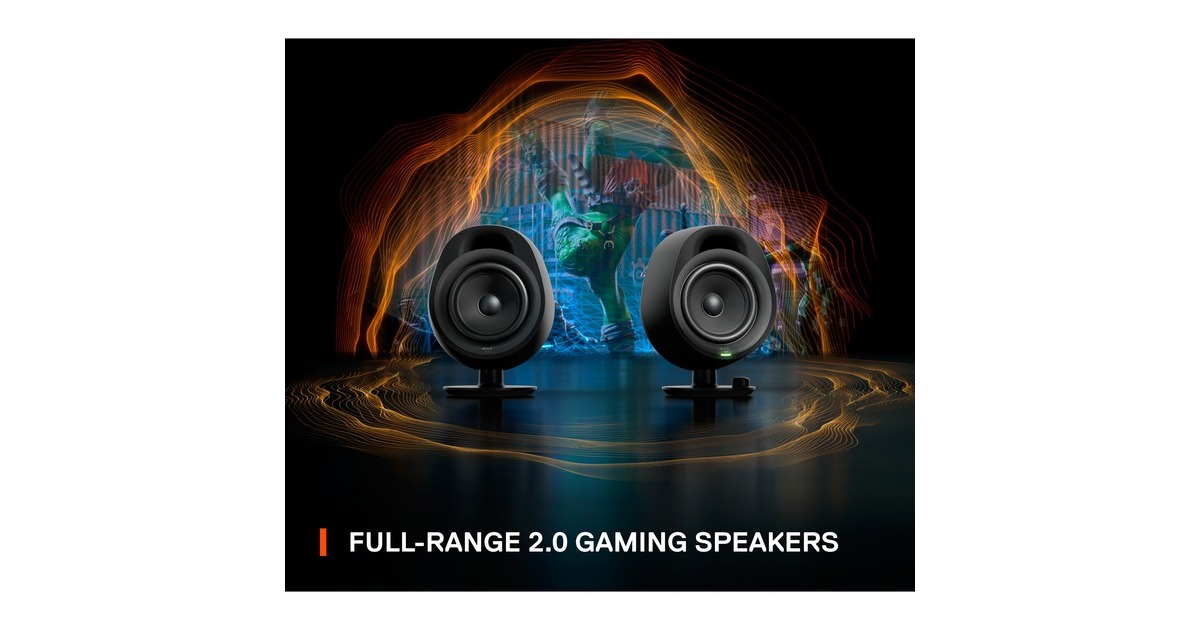SteelSeriesArena 3 luidspreker  (Zwart, Bluetooth, 3.5 mm jack connector,)