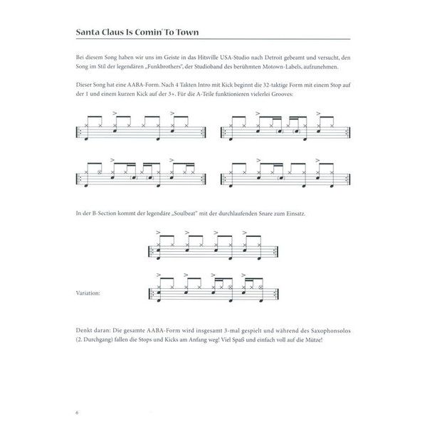 Edition Dux The Christmas Drum Book 1