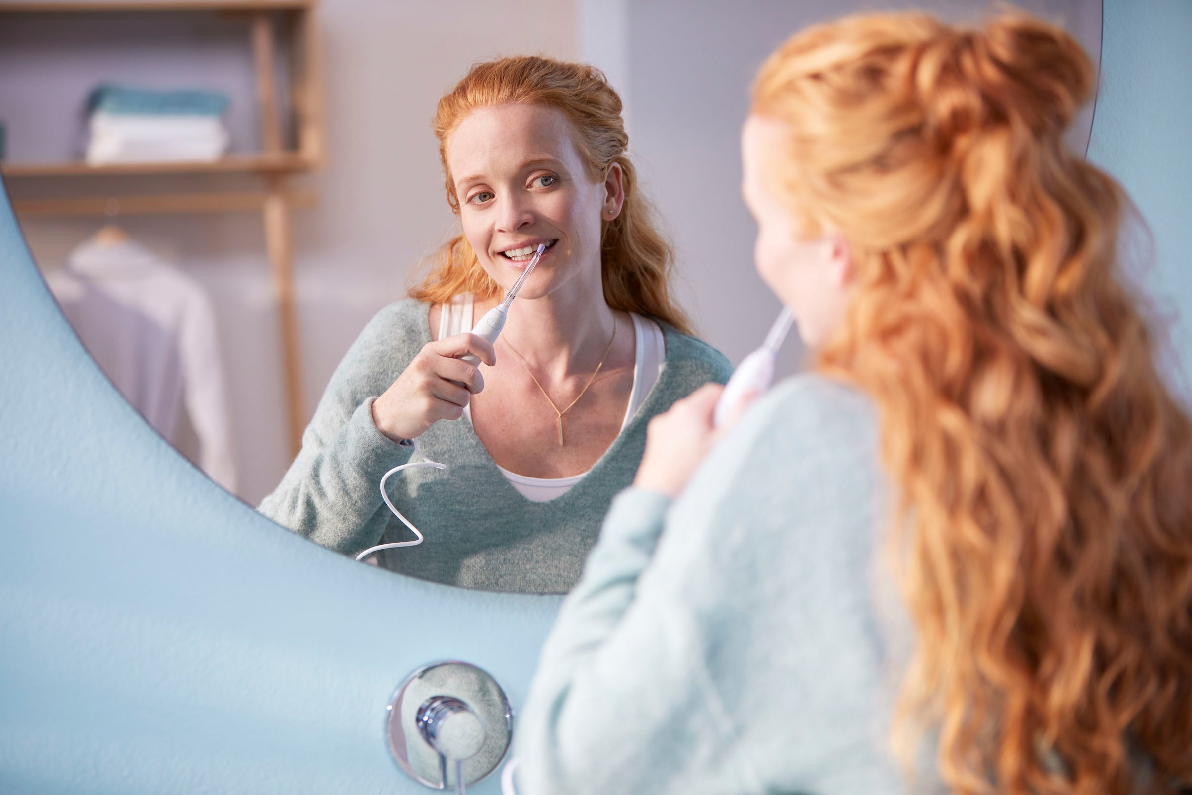 Philips Sonicare Zahnzwischenraum-Reiniger »Power Flosser 3000 HX3711/20« 2 Stk. Aufsätze mit Quad Stream-Technologie, 2 Reinigungsmodi, 10 Intensitätsstufen