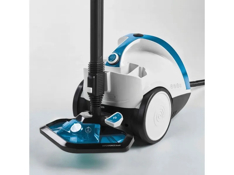 Polti Vaporetto Smart 100_B, Cylinderdamp rengøringsmiddel, Blå, Hvid, Knapper, Rustfrit stål, CE, 1500 W