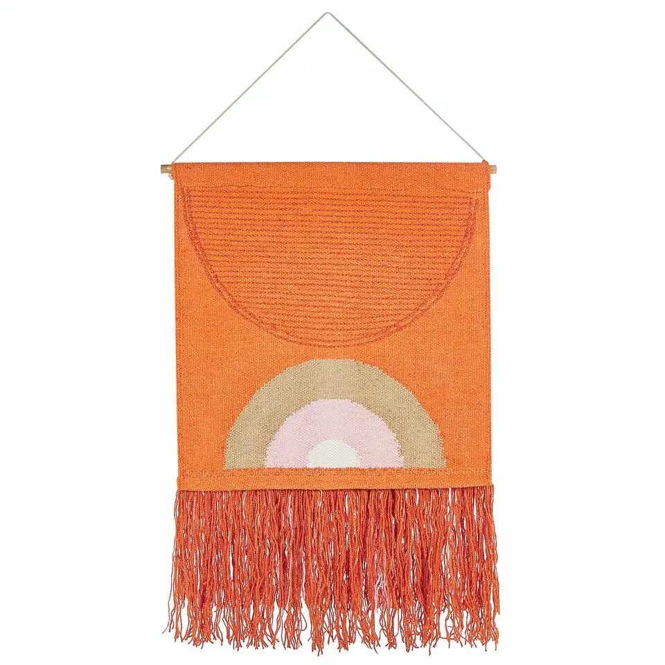 KAMALIA - Wanddecoratie - Oranje - Katoen