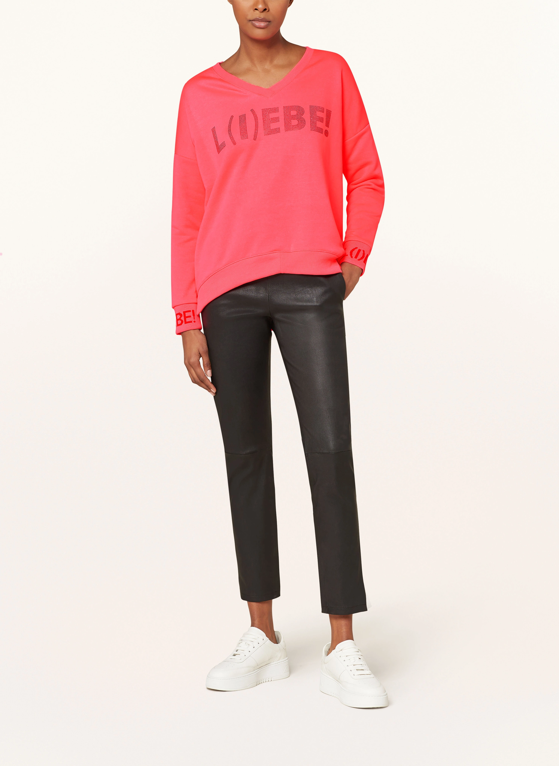 miss goodlife Sweatshirt mit Schmucksteinen