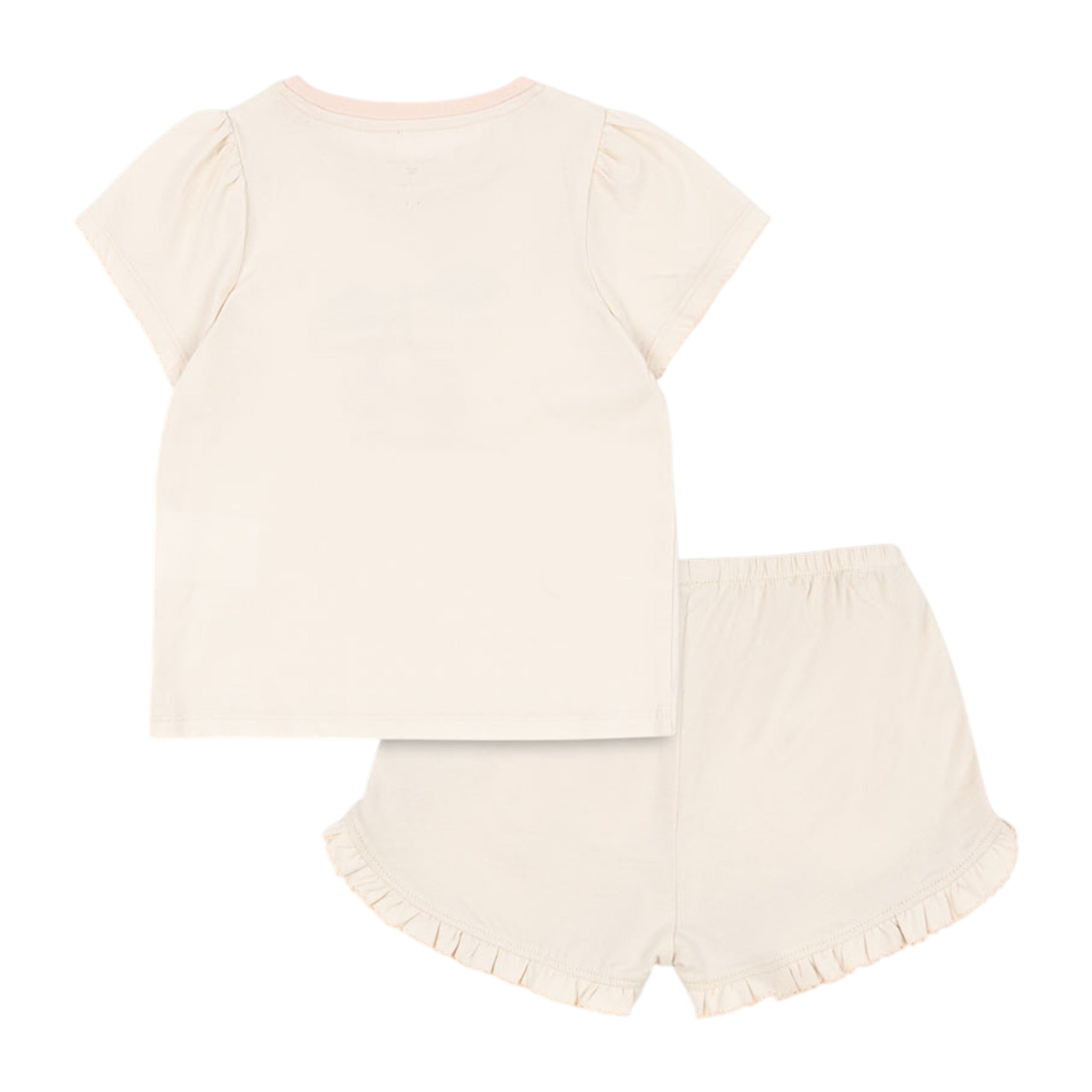 Kleider Set Famo Frill Buttercream