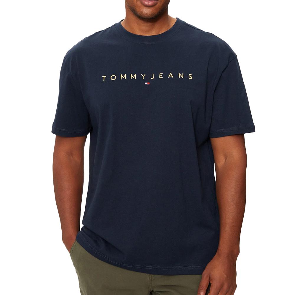 Tommy Hilfiger T-shirt Marine Homme Tommy Hilfiger Gold Linear