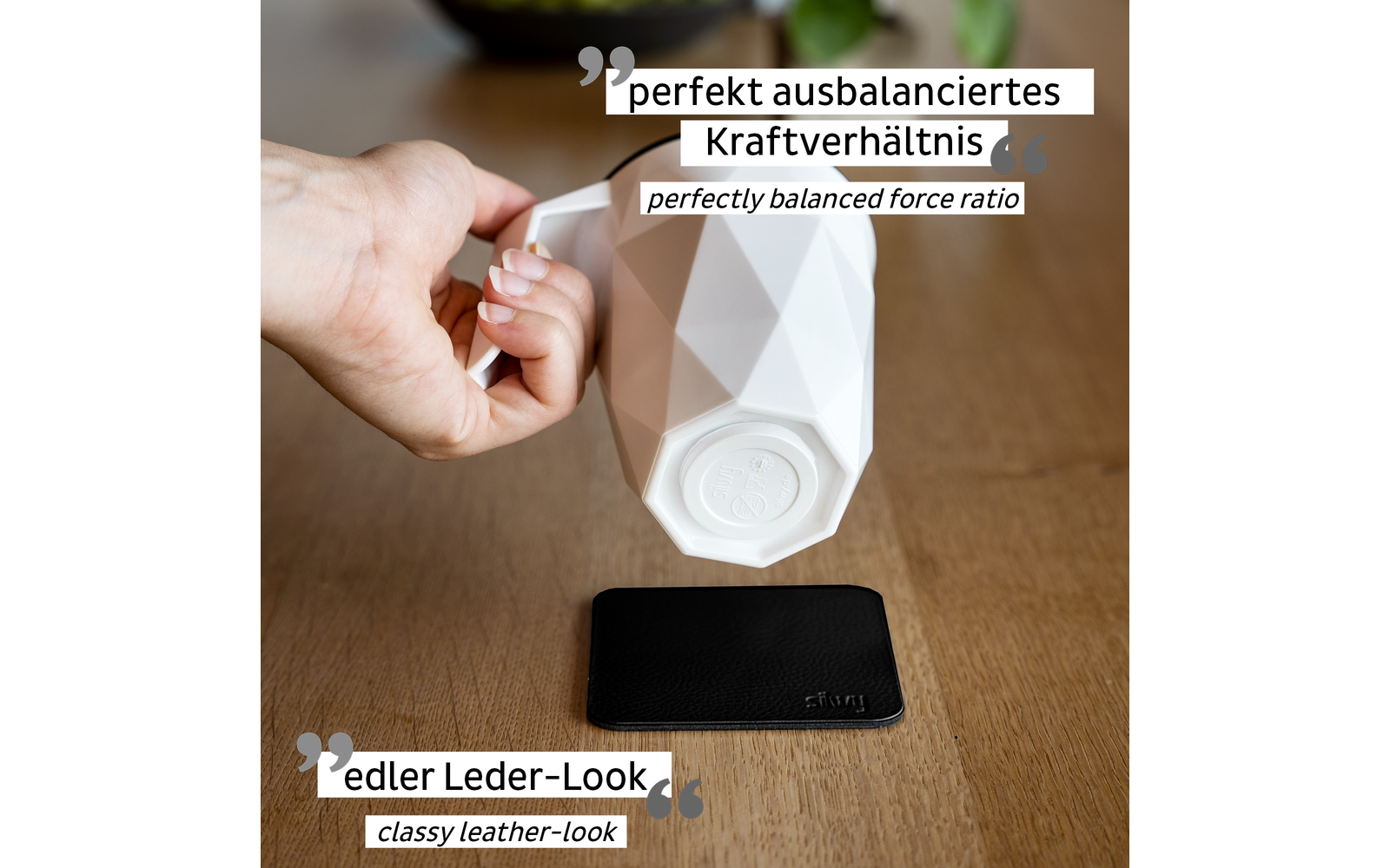 silwy® Magnet Kaffeebecher mit Metall-Nano-Gel-Pad und Deckel (0,3 l)