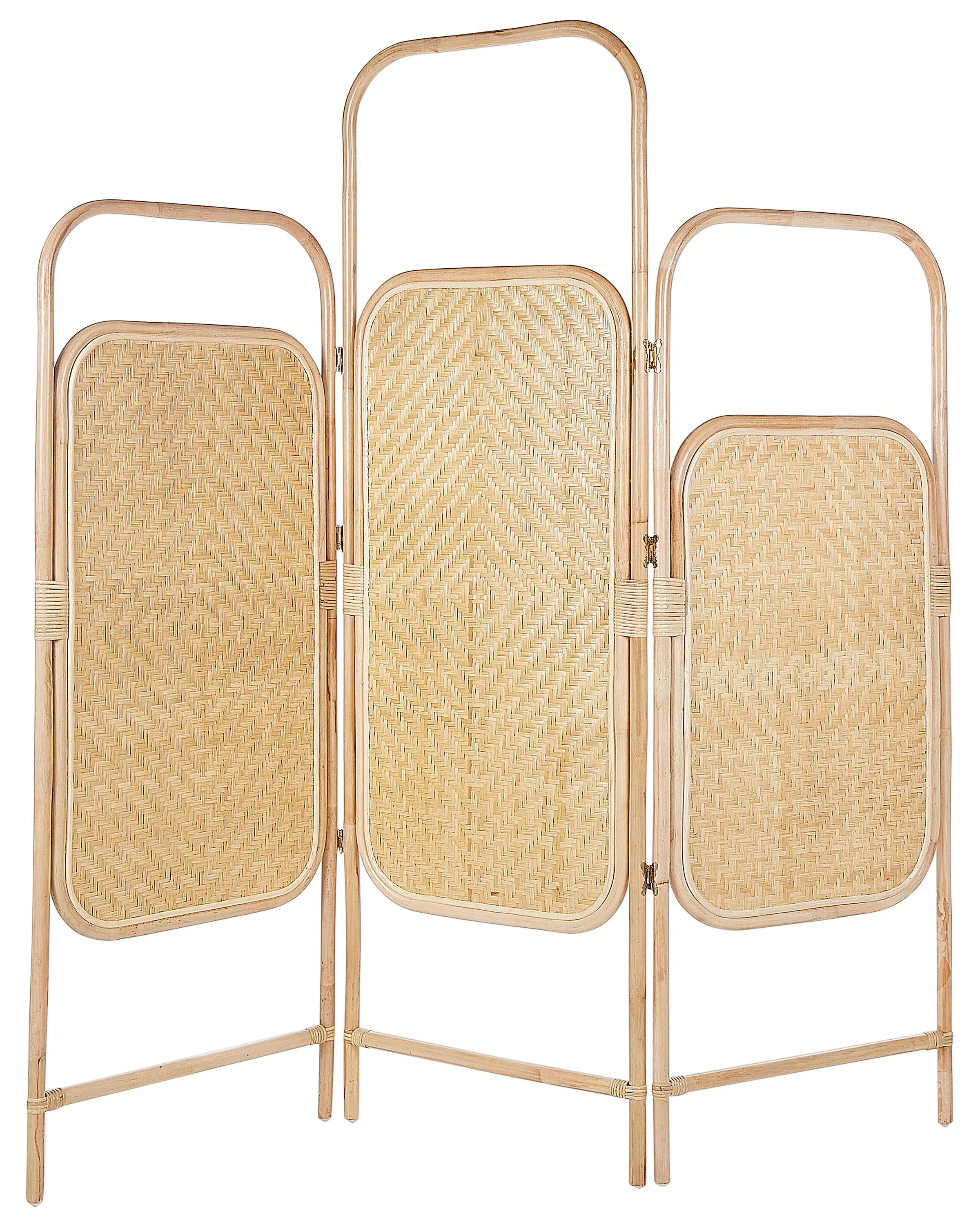 Roomdivider met 3 panelen CARPI Natuurlijk 166 cm 180 cm