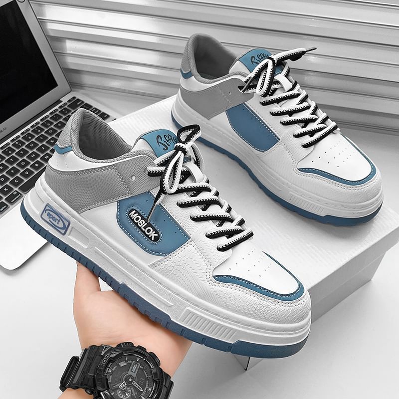 HANO - Veterschoenen met letters en platform