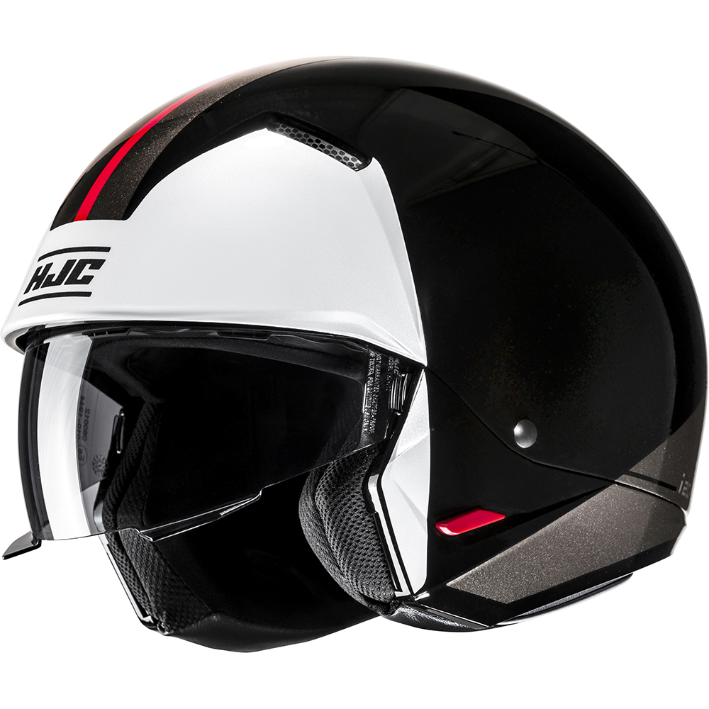 HJC - Casque i20 Vena MC1 / Noir / Blanc / Argent / Rouge