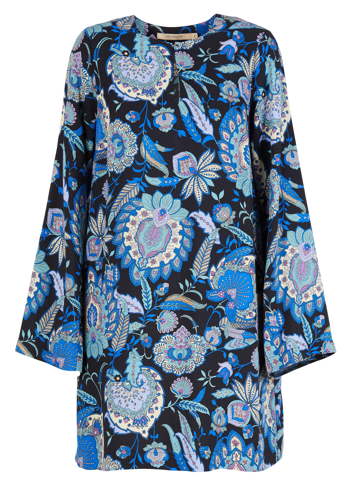 Robe courte droite | Multicolore