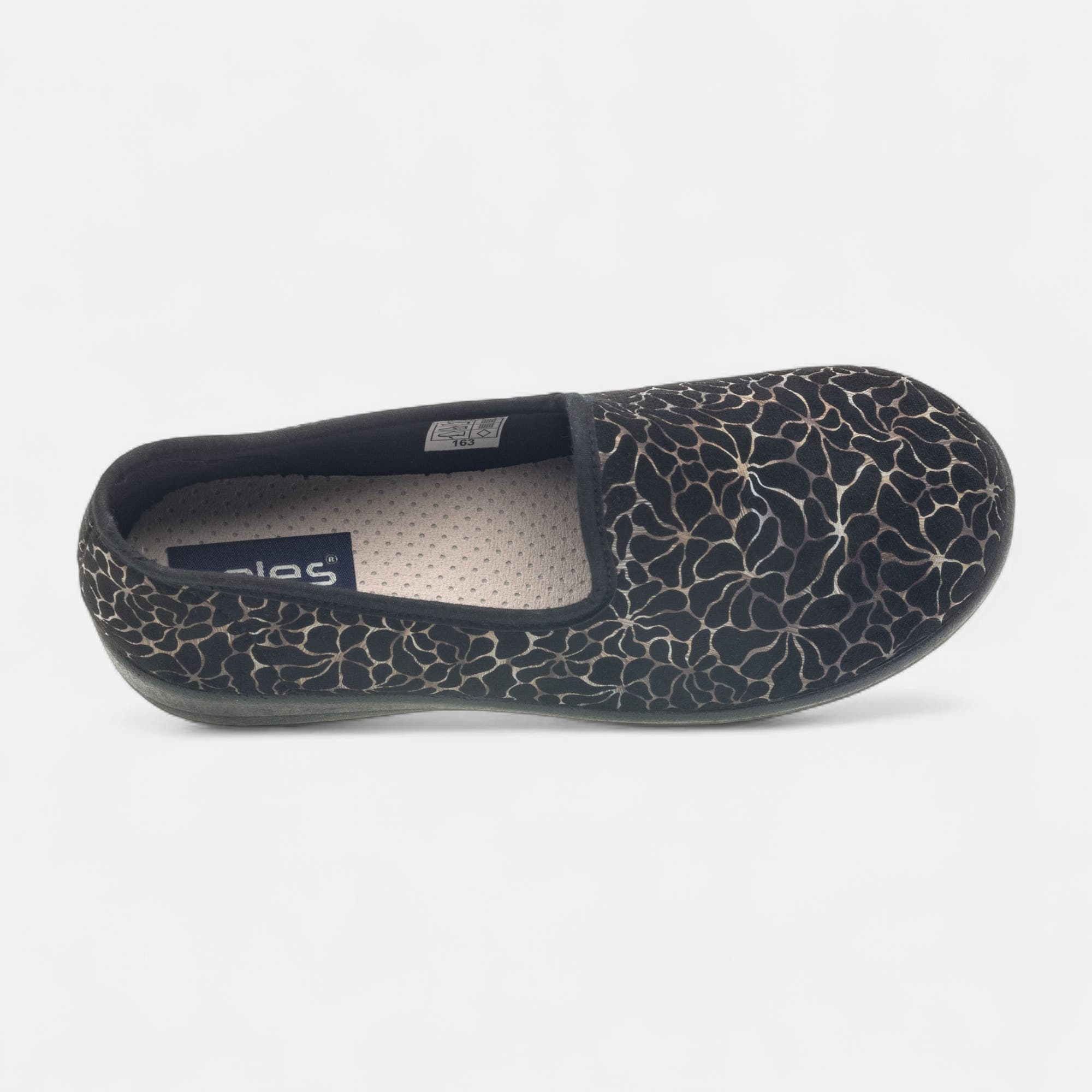 Pantoufles pieds sensibles Femme noir