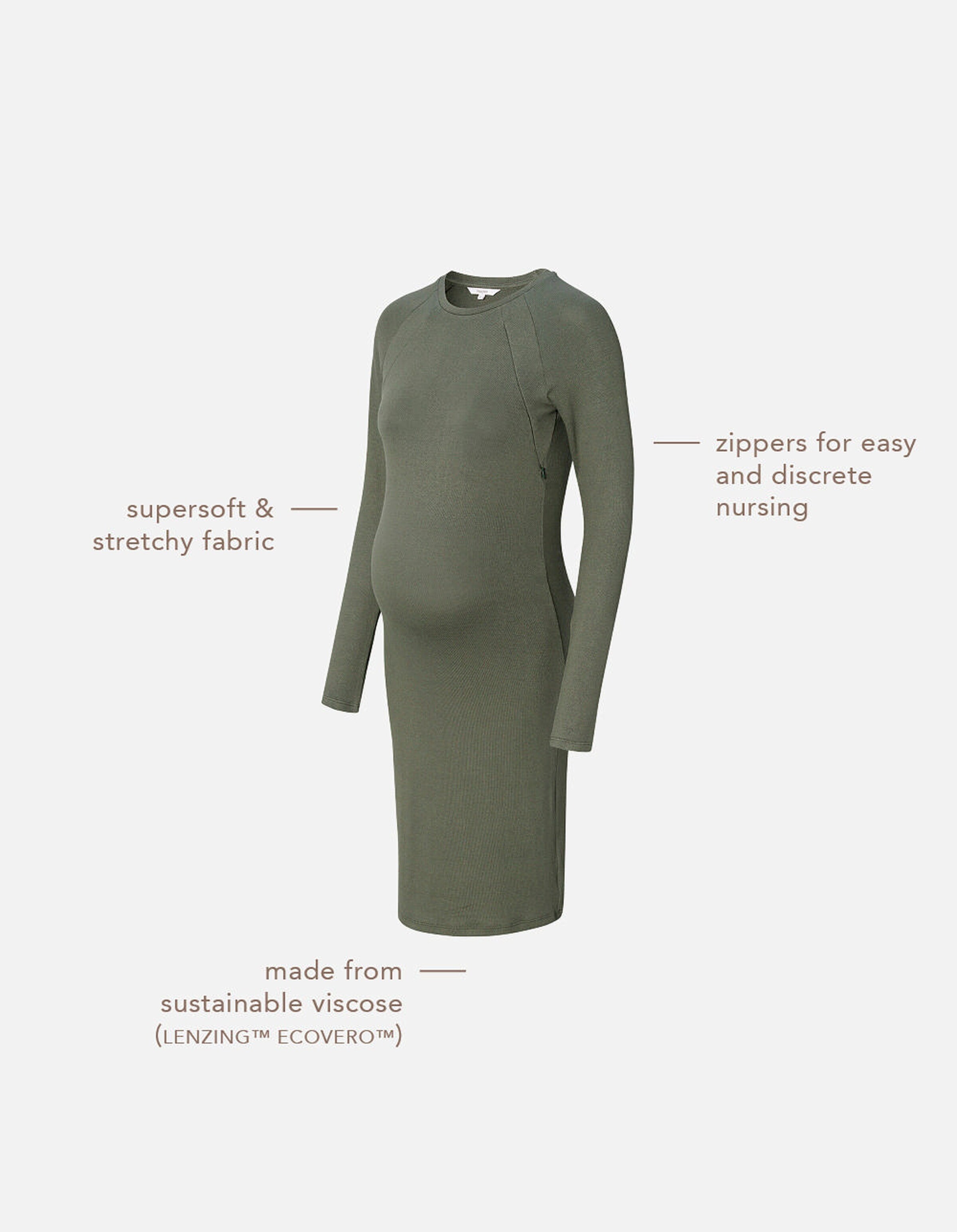Noppies Still-Kleid Zane Olive