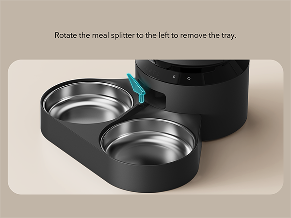Petlibro - Granary Camera Dual Food Tray - Black - 5L
