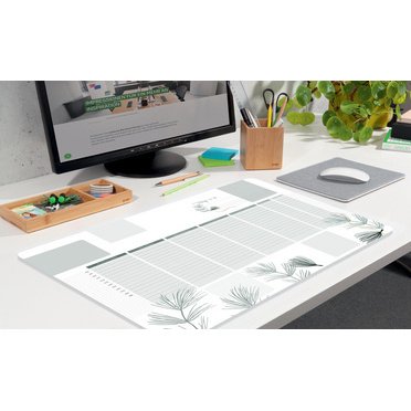 Sous-mains bloc papier 'Weekly Planner Nature'