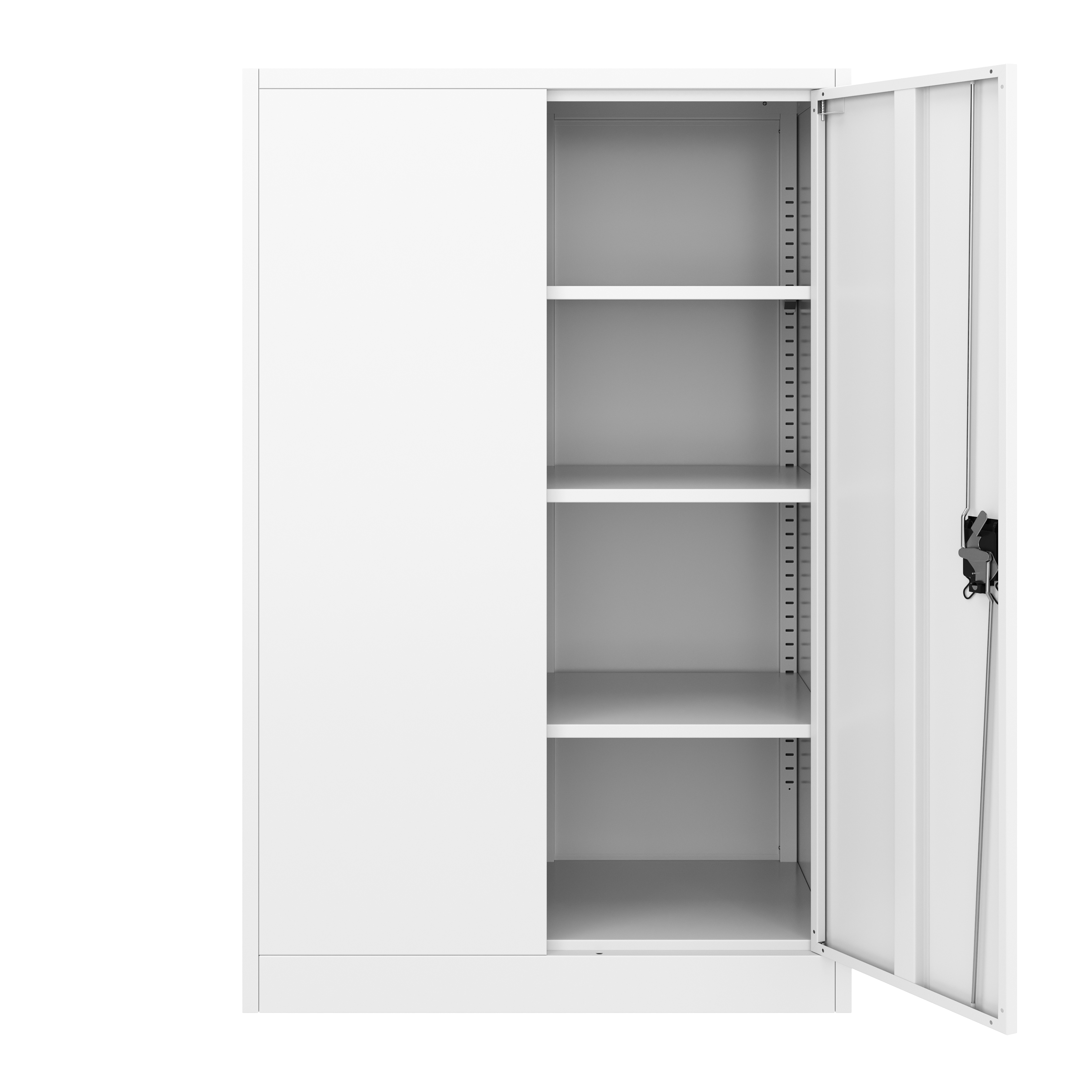 Aktenschrank mit 4 Böden 90 x 140 cm weiss