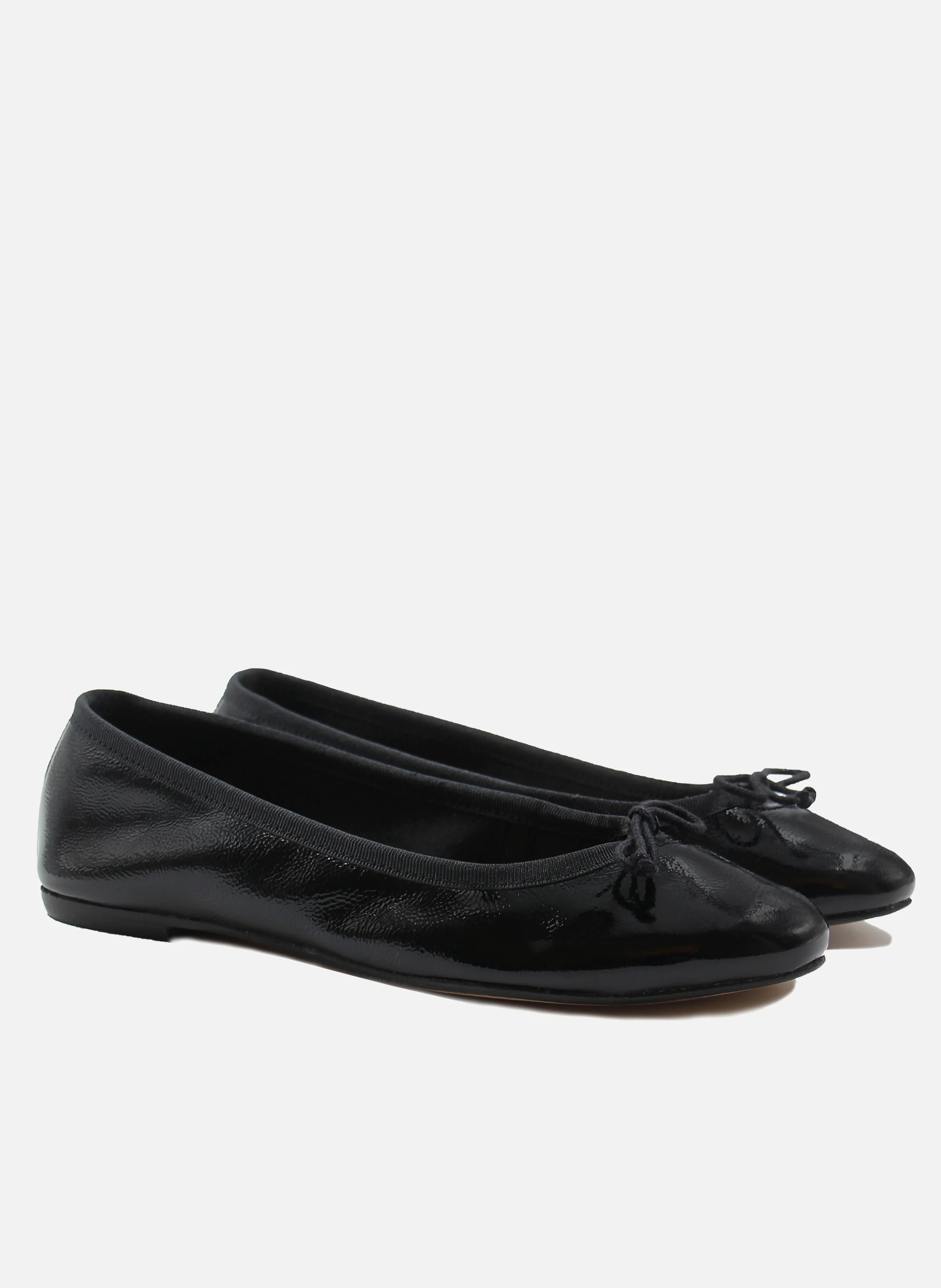 Ballerines classiques cuir verni | Noir