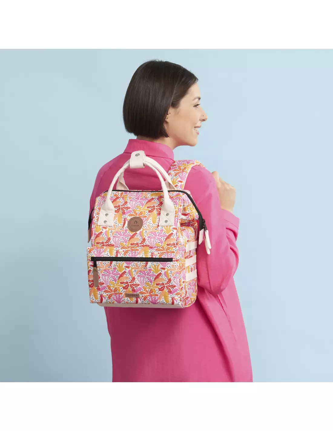 CABAIA ADVENTURER ALL OVER RECYCLED OXFORD PRINTED PIRAE SMALL - Sacs & maroquinerie PIRAE