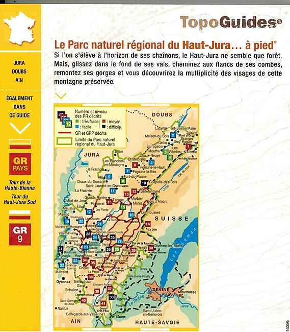FFRP - PN15 REGIONAL DU HAUT JURA A PIED FFRP