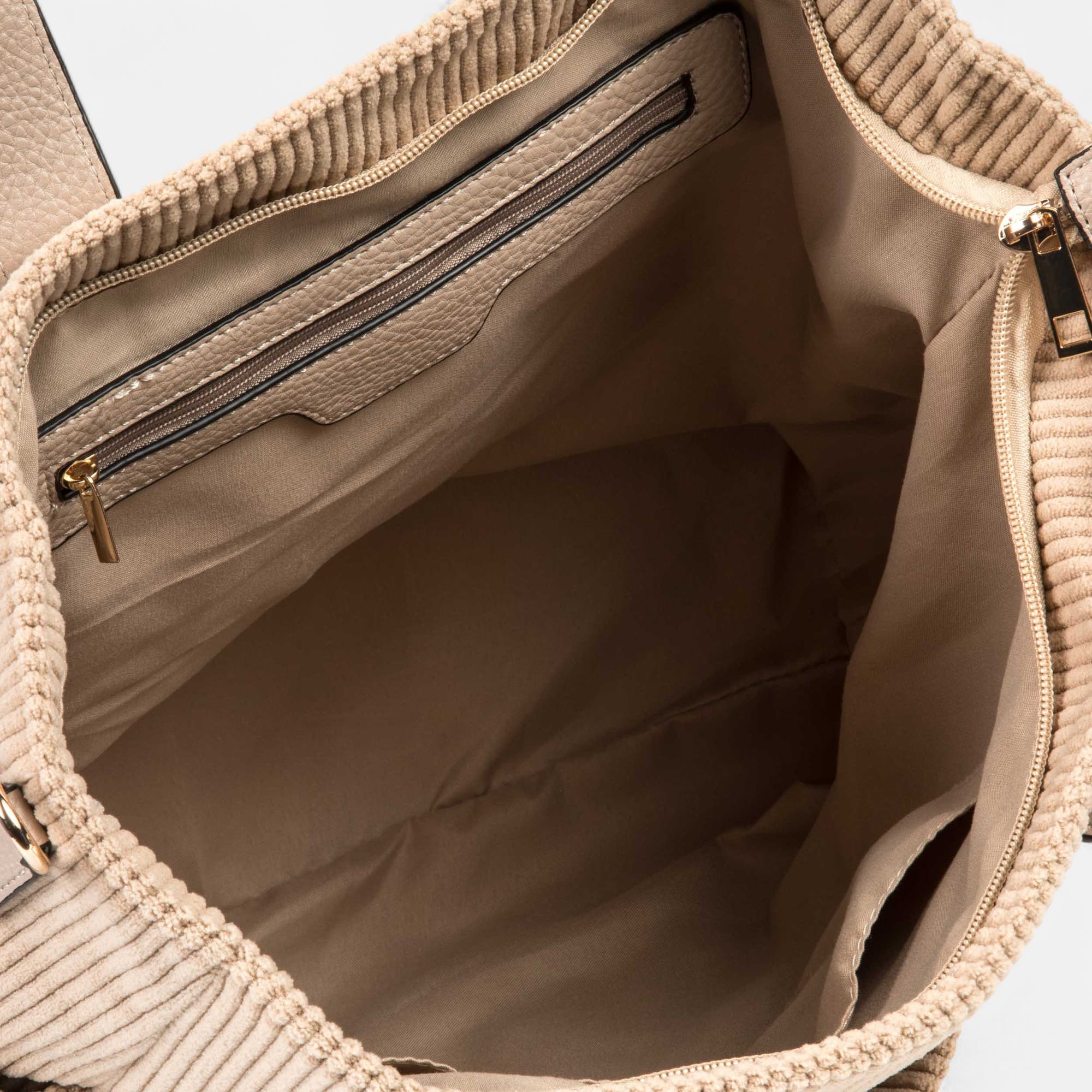 Sac de shopping beige