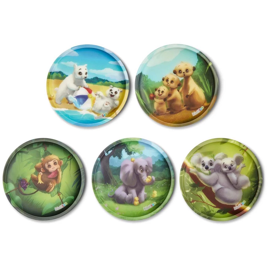 Ergobag Zubehör Klettie - Set 5 tlg. matt Zoobabies