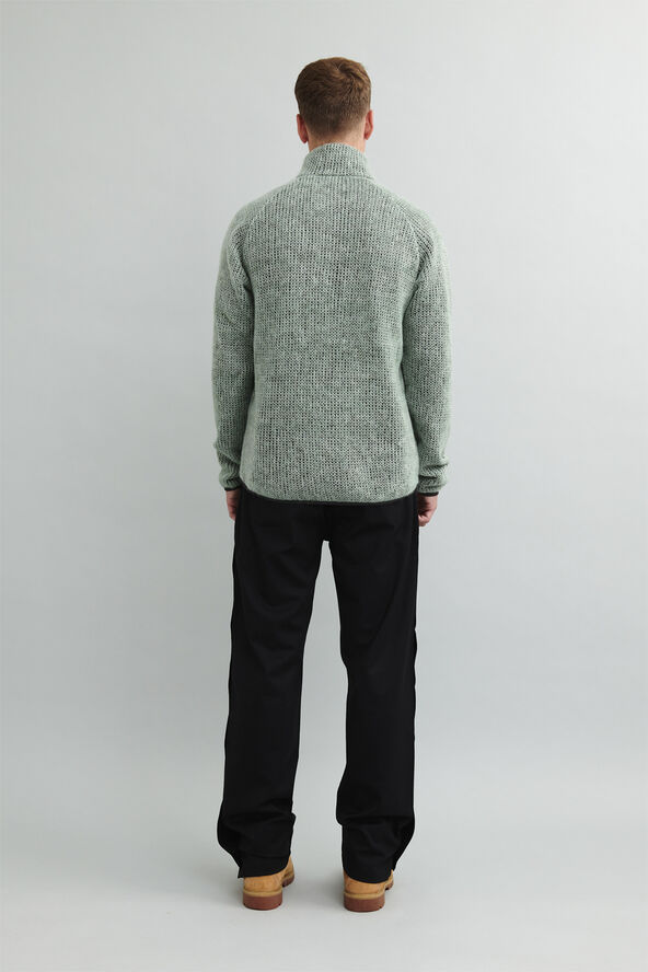Barfod Janitor'' Double Layer Zip Cardiga Celadon tint