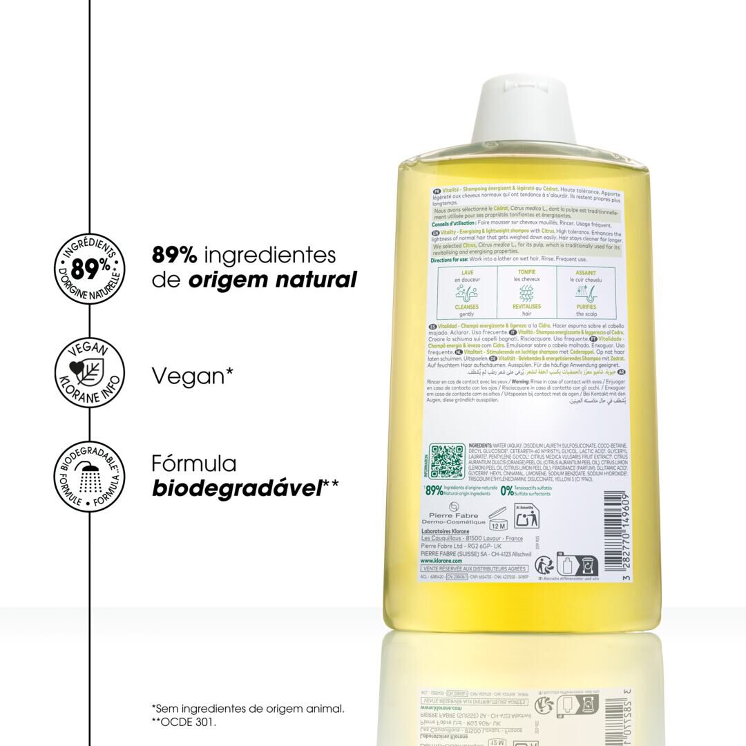 KLORANE  Champô Cidra - 400ml