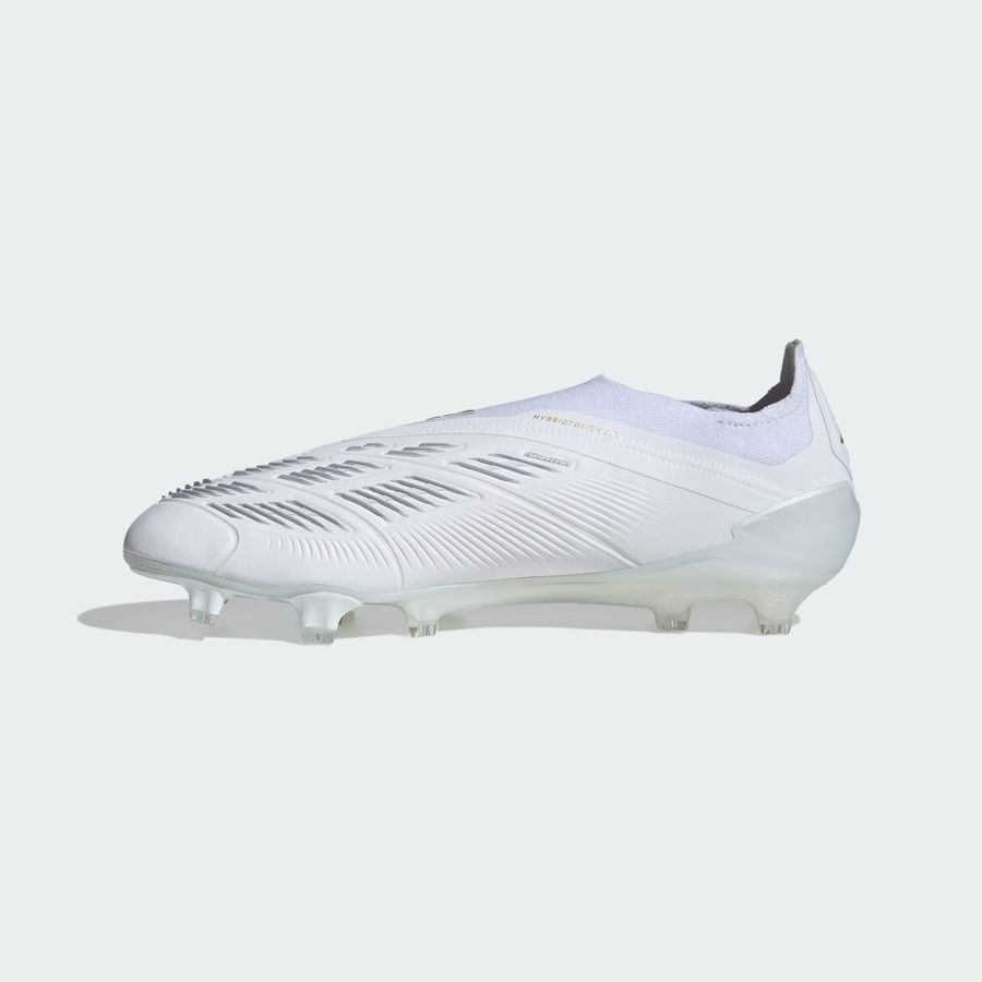 adidas Predator Elite Laceless FG Day Spark - Blanc/Doré/Blanc