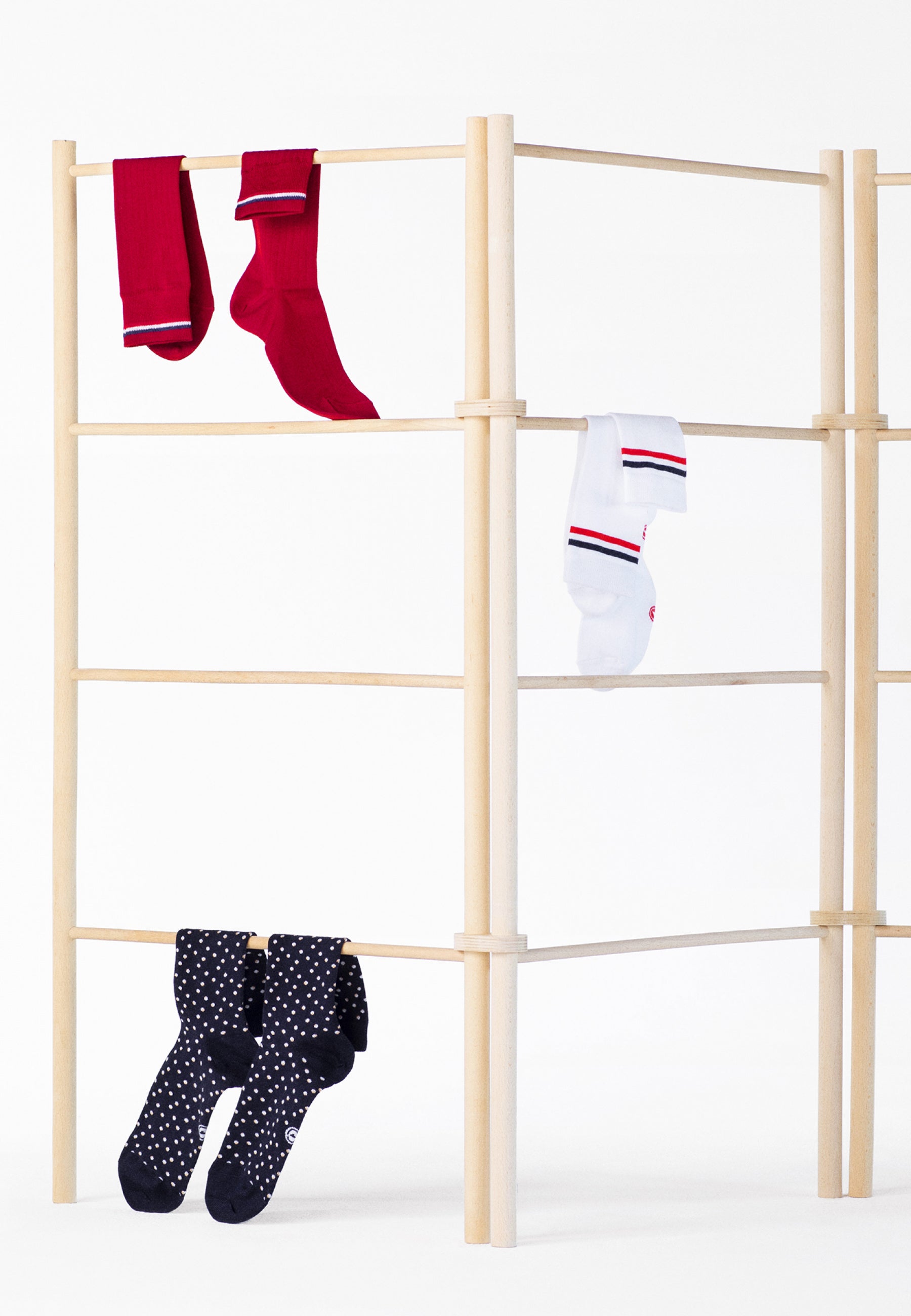 Pochette surprise de trois paires de chaussettes mixtes aux coloris aléatoires-Pochette trio chaussettes