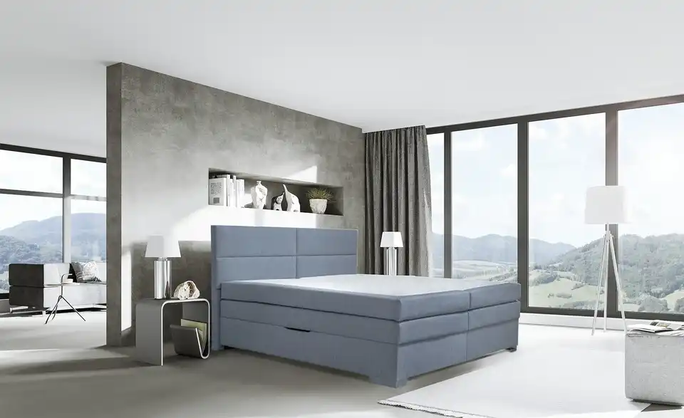 Boxspringbett Manon 160 cm Grau