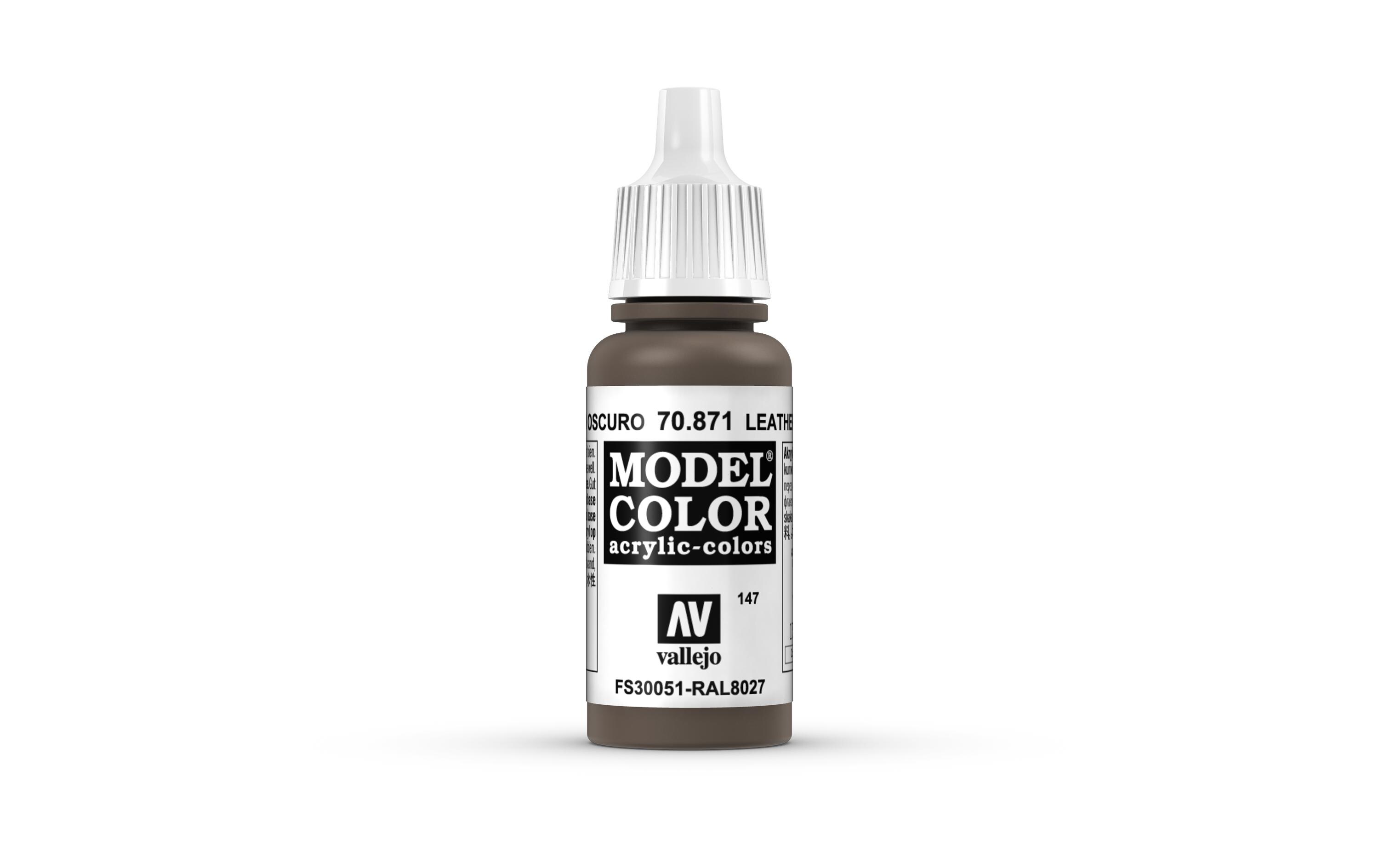 Acrylfarbe Matt, Leder Braun 17 mlModel Color Leather Brown