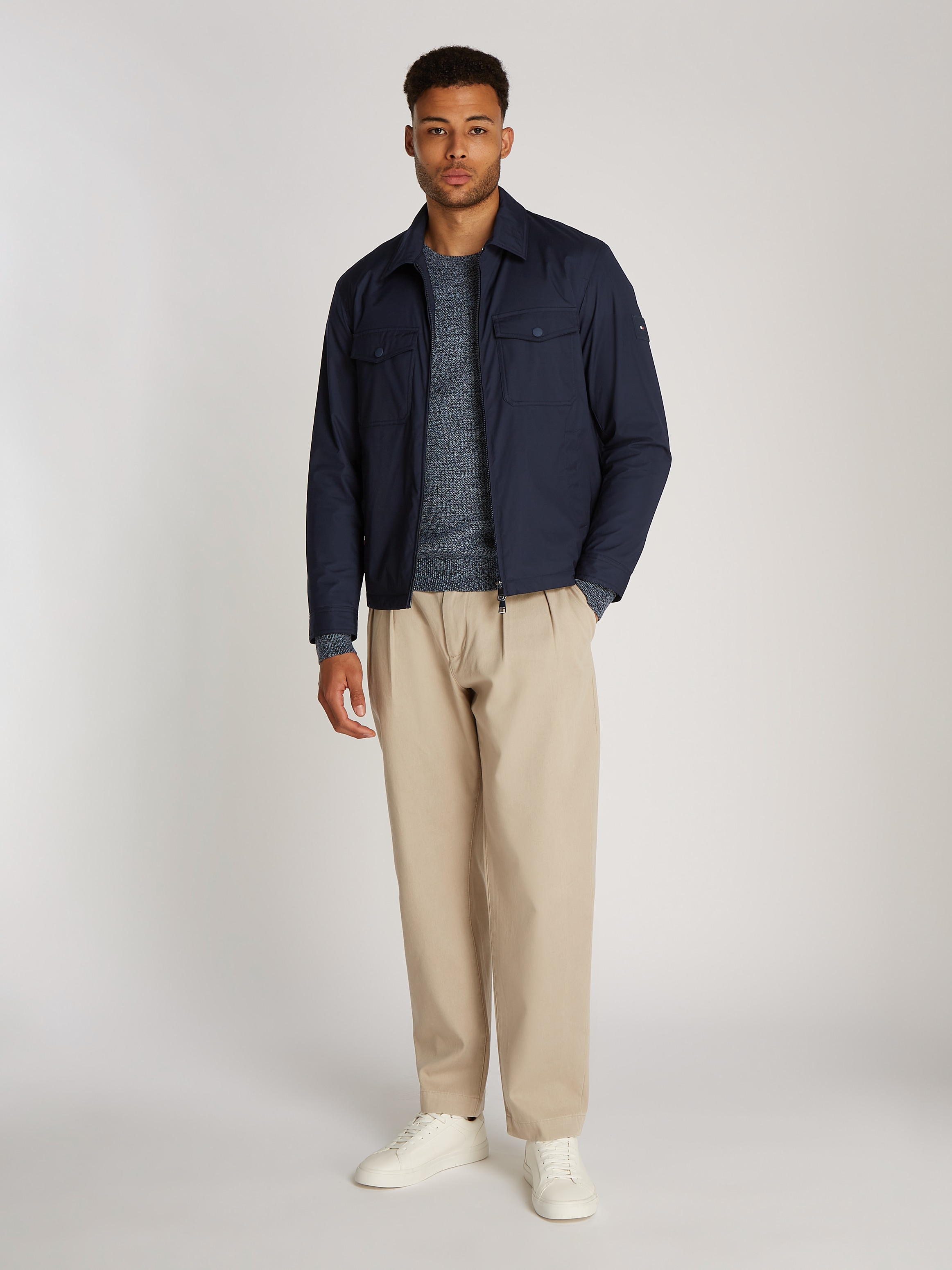 Tommy Hilfiger Blouson »PADDED SHIRT JACKET« mit Brusttaschen
