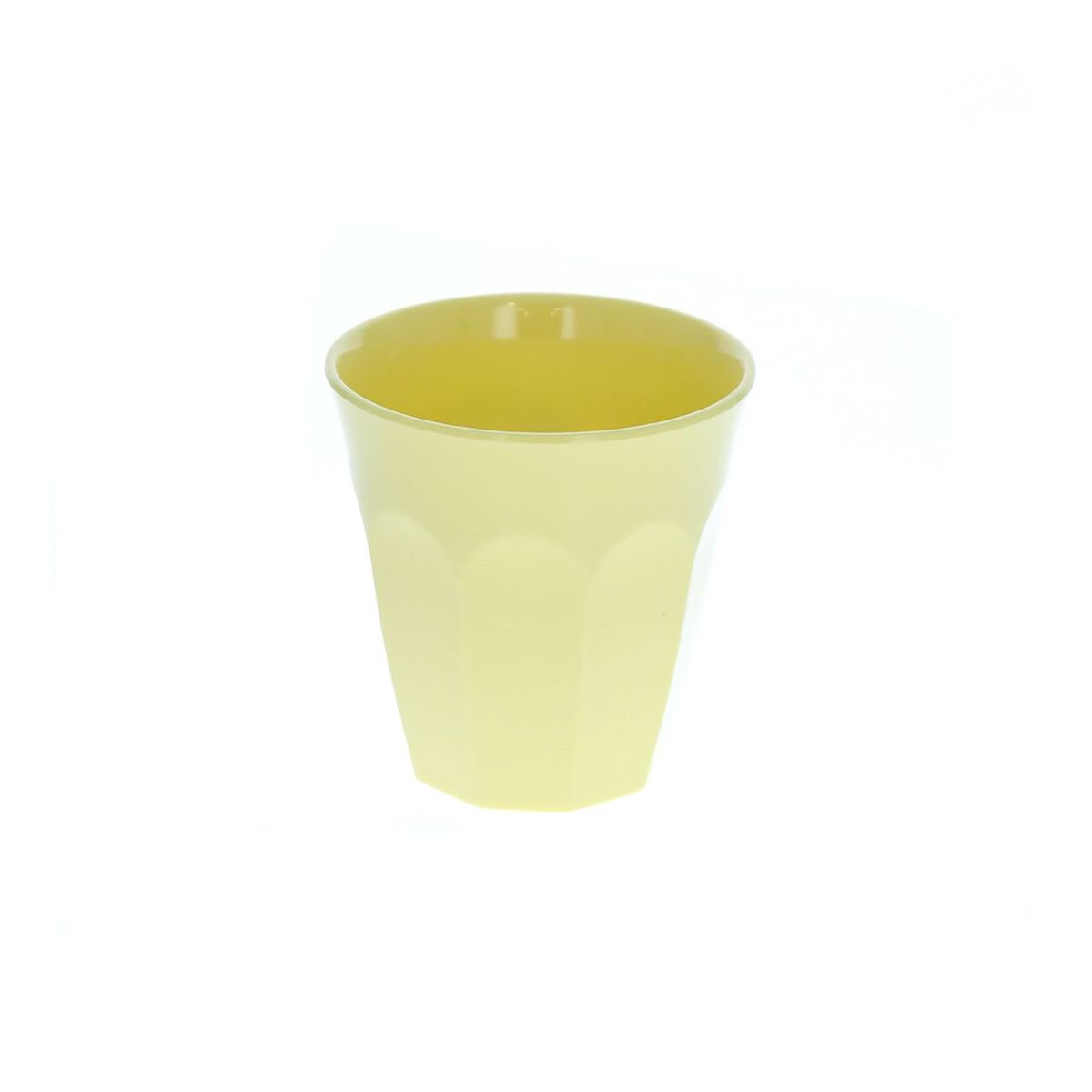 Petit verre en mélamine jaune
