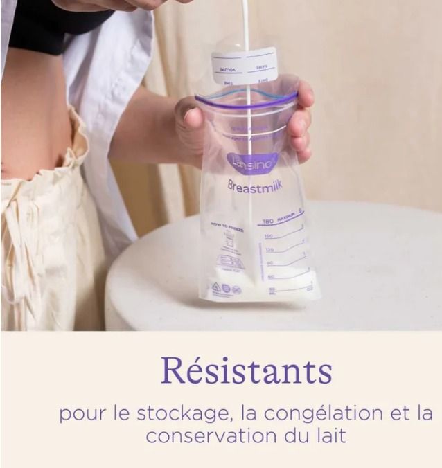 Sachets de conservation de lait maternel 25U