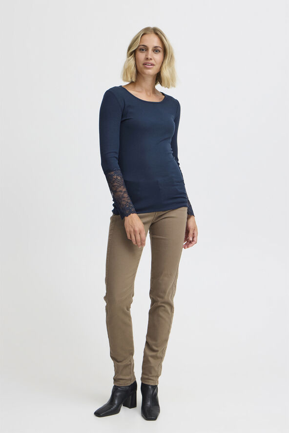 Fransa FRHIZAMOND TEE 19 Dark peacoat