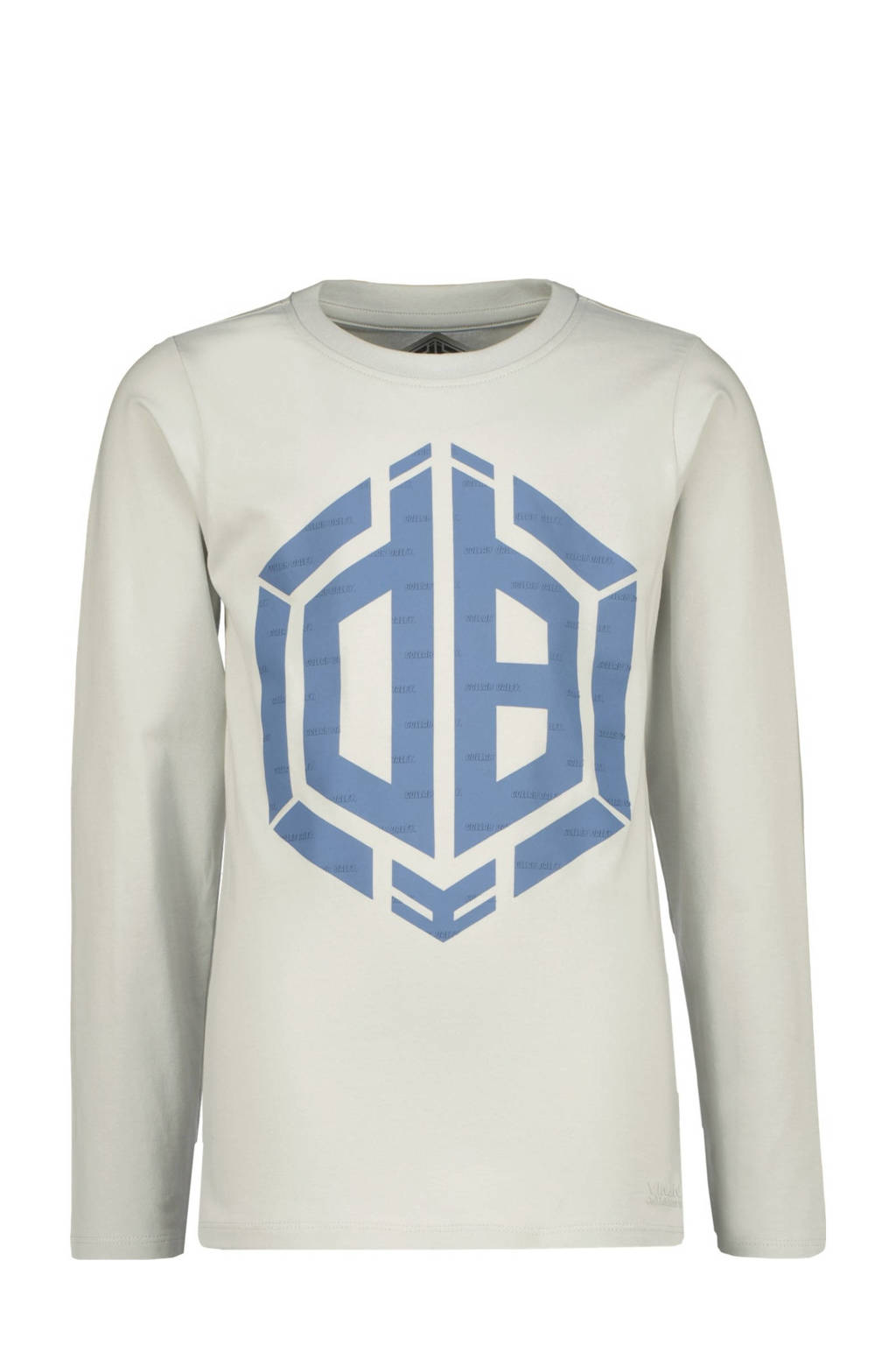 Vingino longsleeve Herol met printopdruk lichtgrijs
