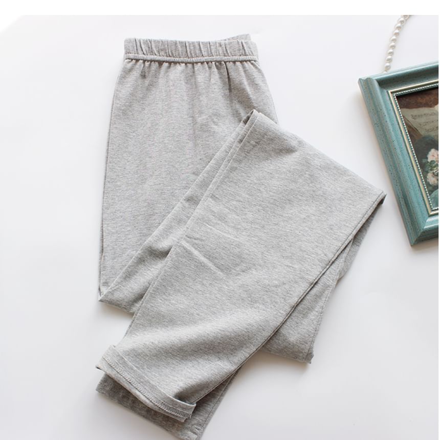 Dogini - Effen loungebroek met elastische taille