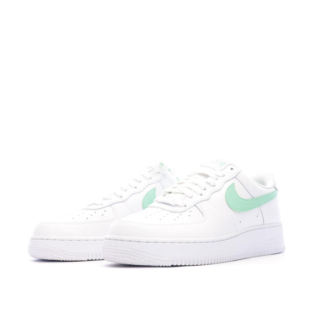 Nike Baskets Blanche/Vert Homme Nike Air Force 1