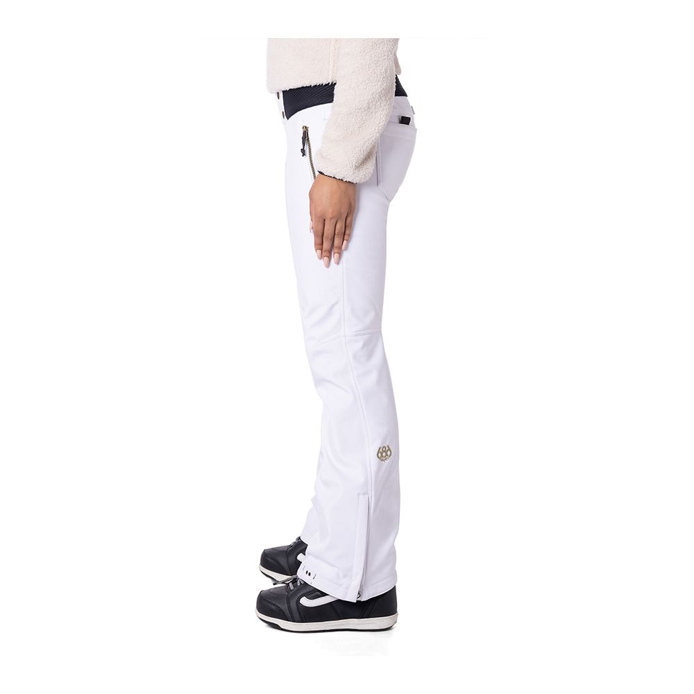 686 GOSSIP SOFTSHELL - Pantalon ski Femme white