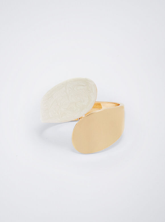 Pulsera Rígida Dorada - Dorado