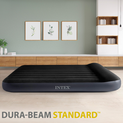 Cama de ar clássica Intex Pillow Rest com Dura Beam Standard