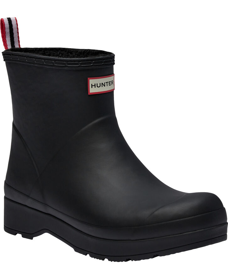 Hunter MENS PLAY SHORT INSULATED BOOT Black