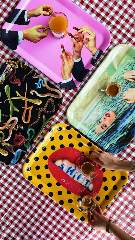 Seletti Toiletpaper dienblad Sea Girl
