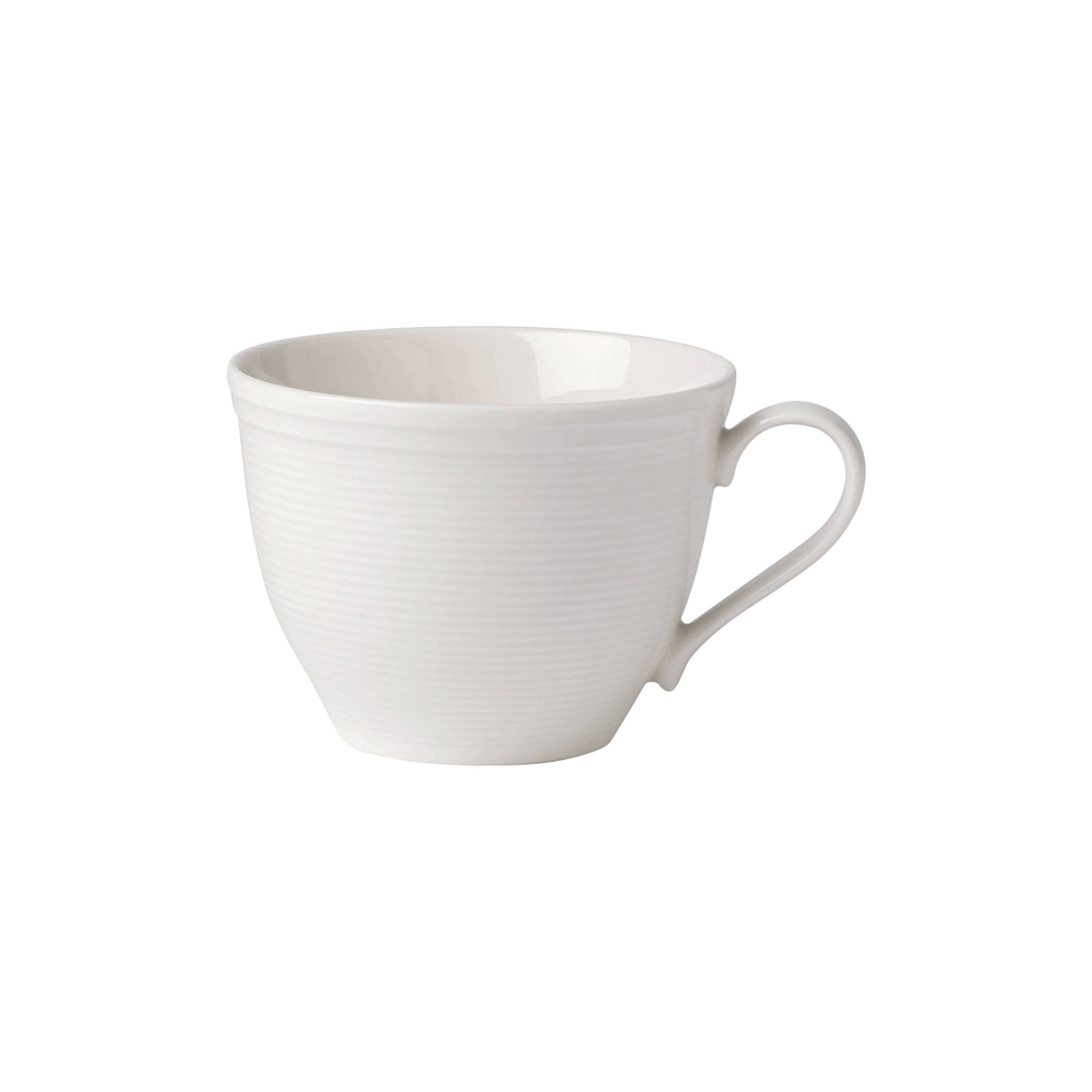 Color Loop Coffee cup White, 6.1 oz, Premium Porcelain