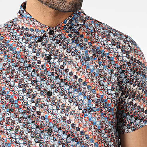 Chemise Manches Courtes Bleu