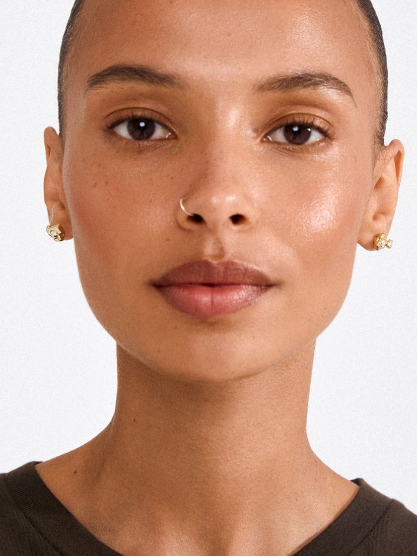 Nova Earrings 2-In-1 Set Old Gold