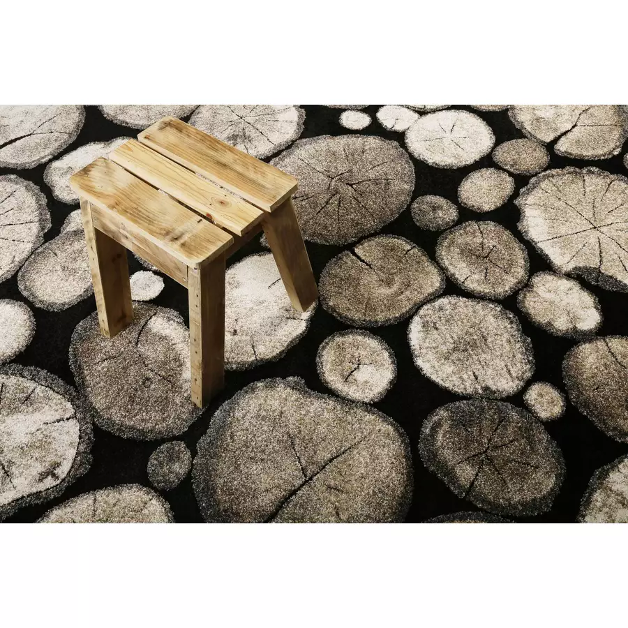Wecon home Kurzflorteppich Logs beige